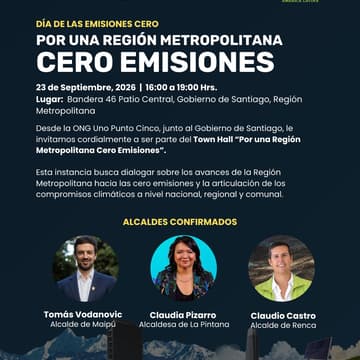 Cover Image for Town Hall COP Santiago 2026: Energía limpia, asequible y justa para la Región Metropolitana