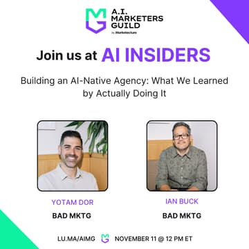 Cover Image for AI Insiders with Ian Buck & Yotam Dor: Building an AI-Native Agency: What We Learned by Actually Doing It