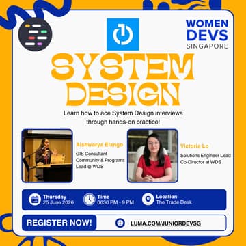 Cover Image for 🔥 JDS x WDS Code Mentoring Programme: System Design
