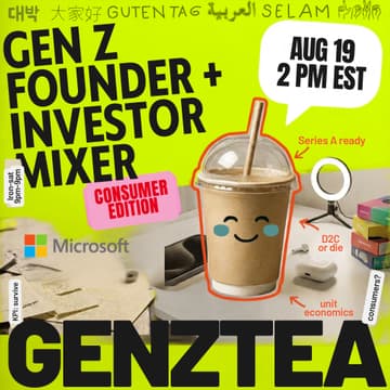 Cover Image for Gen Z NYC Consumer Founder & Investor Mixer @ Microsoft