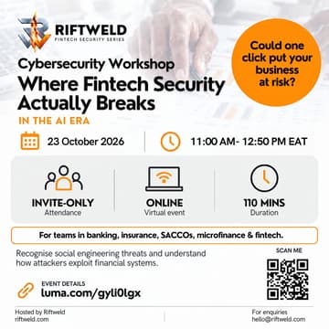 Cover Image for CyberSecurity Workshop on Where Fintech Security Actually Breaks