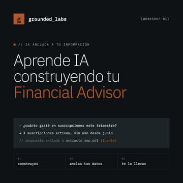 Cover Image for Aprende IA construyendo tu Financial Advisor