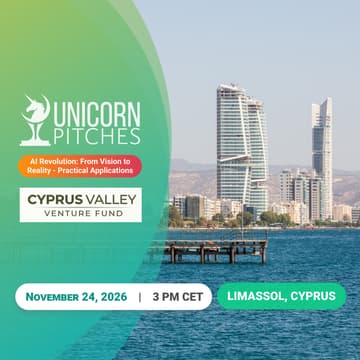 Cover Image for Unicorn Pitches Limassol, Cyprus | AI Revolution: From Vision to Reality