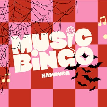 Cover Image for Music Bingo 🎵🎤🪩 Halloween edition 🎃🧛‍♀️
