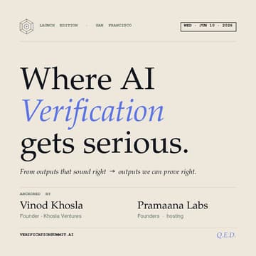 Cover Image for The Verification Summit — Launch Edition · San Francisco