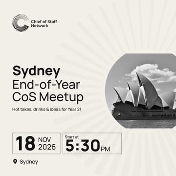 Cover Image for Sydney Chief of Staff End-of-Year Meetup