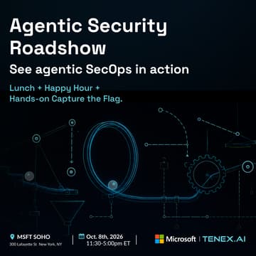 Cover Image for Agentic Security Roadshow @ Microsoft SoHo