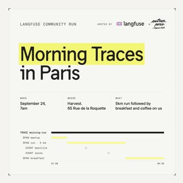 Cover Image for Morning Traces in Paris (Langfuse Community Run)