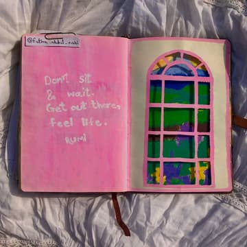 Cover Image for open the pink window: junk journaling w/ @mypinkiverse