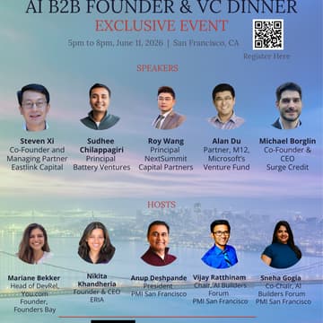 Cover Image for AI Builders Forum Social - Dinner, DJ & Happy Hour