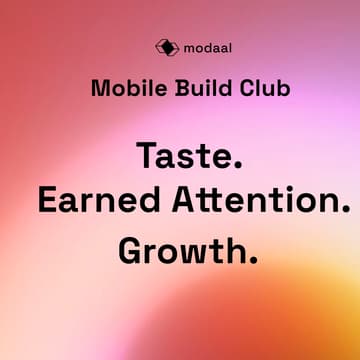 Cover Image for Modaal Mobile AI Build club: #Marketing a B2C brand on a small budget — with Alison Feldmann