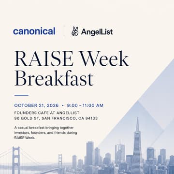 Cover Image for RAISE Breakfast – Canonical x AngelList