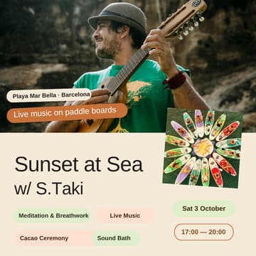 Cover Image for Sunset at Sea Fiesta - Cacao, Live Music & Sound Journey