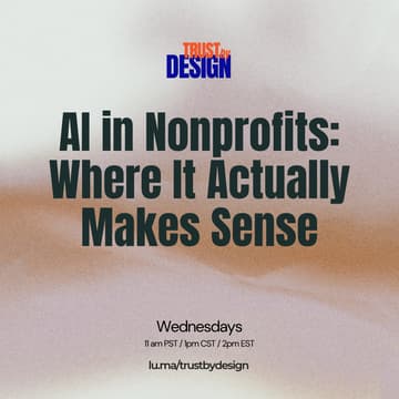 Cover Image for AI in Nonprofits: Where It Actually Makes Sense - Weekly Downloads with Rob & Aparna