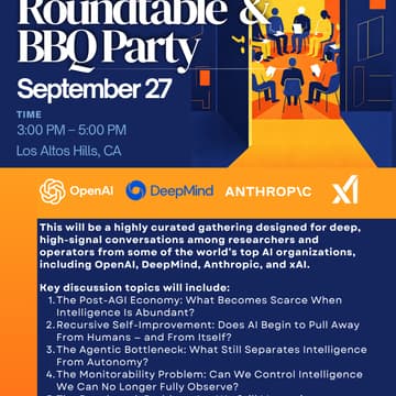 Cover Image for Top AI Researchers Roundtable & BBQ Party in Los Altos Hills