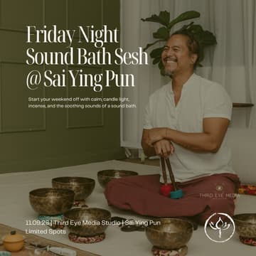 Cover Image for Friday Night Soundbath Sesh in Sai Ying Pun