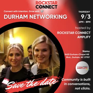 Cover Image for Free Durham Rockstar Connect Networking Event (September)