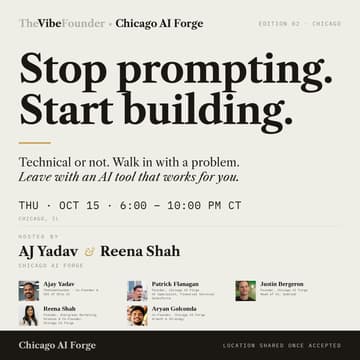 Cover Image for TheVibeFounder x Chicago AI Forge