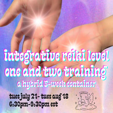 Cover Image for integrative reiki level one and two training: a hybrid 5-week container