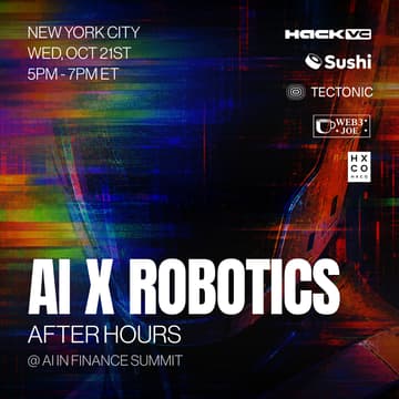 Cover Image for AI x Robotics After Hours @ AI in Finance Summit Fall
