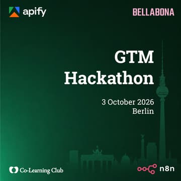 Cover Image for GTM Hackathon Berlin | powered by Apify and Bella&Bona