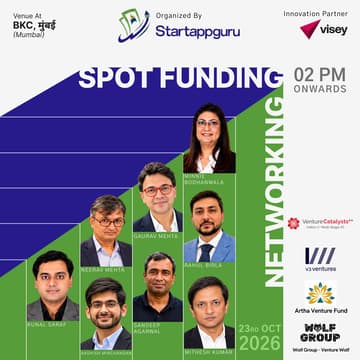 Cover Image for SPOT FUNDING: MUMBAI EDITION | PITCHING & NETWORKING