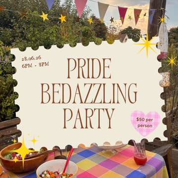 Cover Image for Second Annual Pride Bedazzling Party