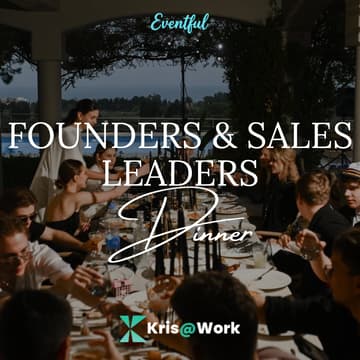Cover Image for Founders & Sales Leaders Dinner (Seed/Series A+)