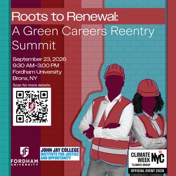 Cover Image for Roots to Renewal: A Green Careers Reentry Summit