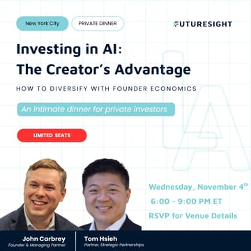 Cover Image for Investing in AI: How to Diversify with Founder Economics - An intimate dinner for private investors