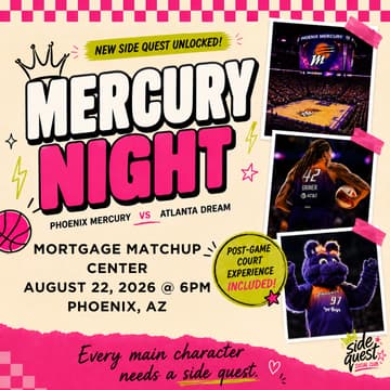 Cover Image for WNBA Phoenix Mercury Night: Pink Out 🏀🩷