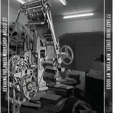 Cover Image for Reviving the Press Workshop