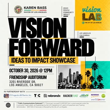 Cover Image for City of LA Vision Lab Showcase: Vision Forward
