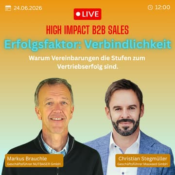 Cover Image for Der Erfolgsbaustein: Die Treppe der Verbindlichkeit | High Impact B2B Sales | Live Webinar