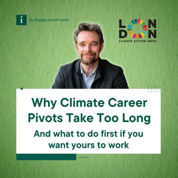 Cover Image for Why climate career pivots take too long.