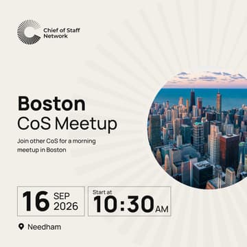 Cover Image for Boston CoS Meetup (Wed, Sep 16)