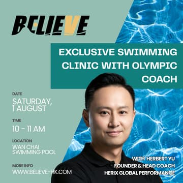 Cover Image for BelieVe: Exclusive Swimming Clinic with Olympic coach