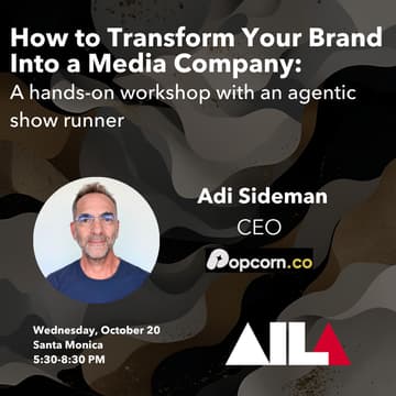 Cover Image for Turn Your Brand Into a Media Company: A hands-on workshop with an agentic showrunner