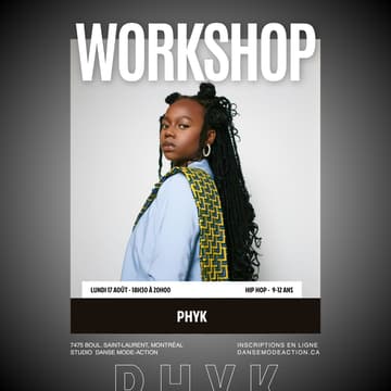 Cover Image for Phyk - Workshop Hip Hop Choreo - 12 ans et moins