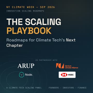 Cover Image for The Scaling Playbook: Roadmaps for Climate Tech's Next Chapter