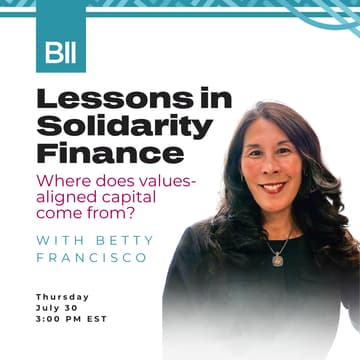 Cover Image for Lessons in Solidarity Finance from Betty Francisco