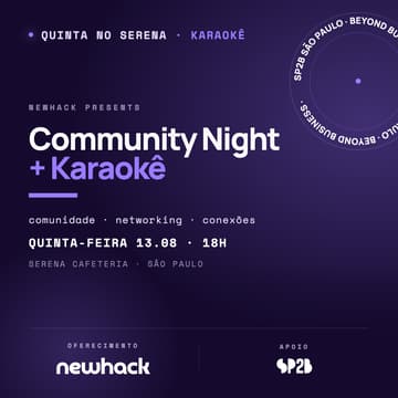 Cover Image for Community Night | Happy Hour & Karaokê - Sponsor by RUVO & AutoClipper