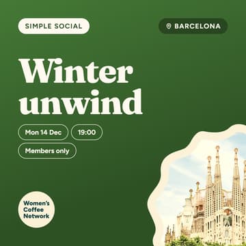 Cover Image for ❄️ Simple Social x Winter Unwind Dinner | Barcelona