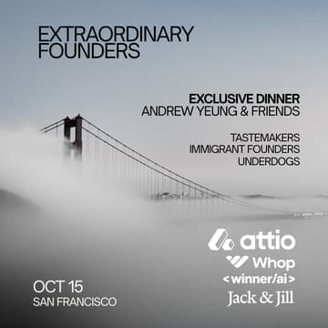 Cover Image for Extraordinary Founders Dinner (hosted by Andrew Yeung)
