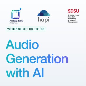 Cover Image for AIHA WORKSHOP 04 of 08: Give AI a Voice: Music, Speech, Podcasts & Audio Generation
