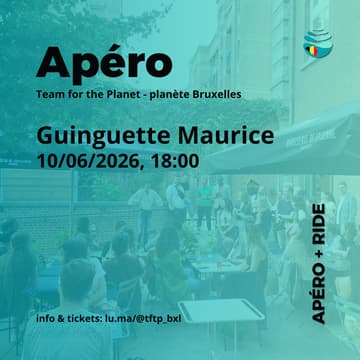 Cover Image for Apéro + promenade en vélo 🍻 (Planète Bruxelles)