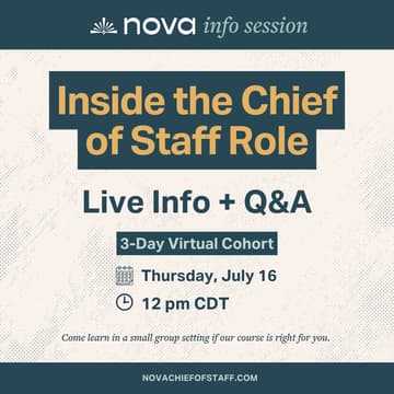 Cover Image for Executive Assistants & Aspiring Chiefs of Staff: Step Into the Role You’re Already Doing (and Get Credit for It)