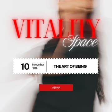 Cover Image for {VITALITY SPACE}. The Art Of Being