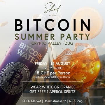 Cover Image for Bitcoin Summer Party · Crypto Valley Zug