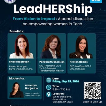 Cover Image for Glendale Tech Week 2026: LeadHERship - Empowering women in tech
